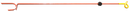 Vagg Pig Tail - Single long Tread-in Post with Insulators
