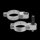 Rotech Adjustable Bolt-On 100NB Round Post Hinge Set Galvanized