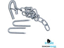 Duncan Equine GATE LATCH SCREW ON SPRING HOOK KIT WITH 500MM CHAIN