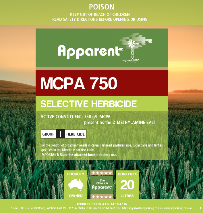 Apparent - MCPA 750 - 750 g/L MCPA