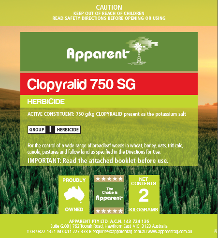 Apparent - Clopyralid 750 SG