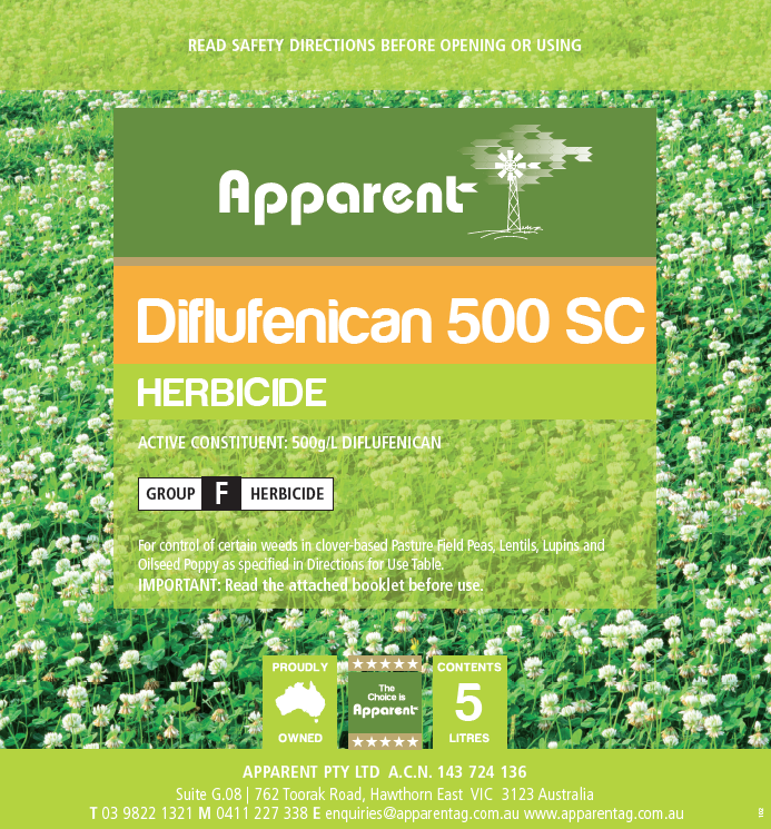 Apparent - Diflufenican 500 SC - 5Ltr